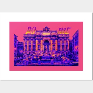 Trevi Fountain Rome Posters and Art